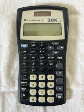 Texas Instruments Black Scientific Calculator with Ivory Keys